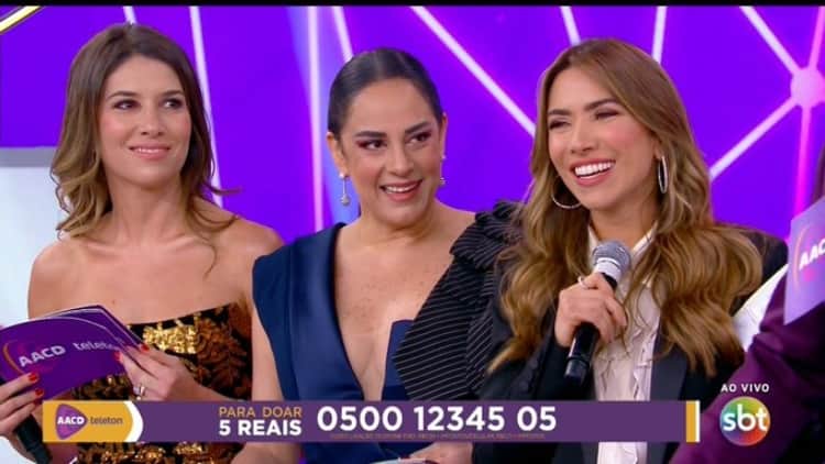 As apresentadoras do SBT, Silvia Abravanel, Rebeca Abravanel e Patrícia Abravanel (Imagem Reprodução) As apresentadoras do SBT, Silvia Abravanel, Rebeca Abravanel e Patrícia Abravanel (Imagem Reprodução)