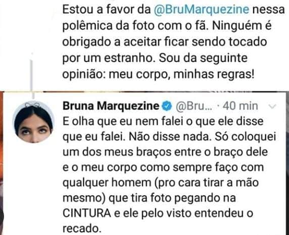 Bruna Marquezine se pronuncia sobre polêmica envolvendo fã (Foto: Reprodução) Bruna Marquezine se pronuncia sobre polêmica envolvendo fã (Foto: Reprodução)