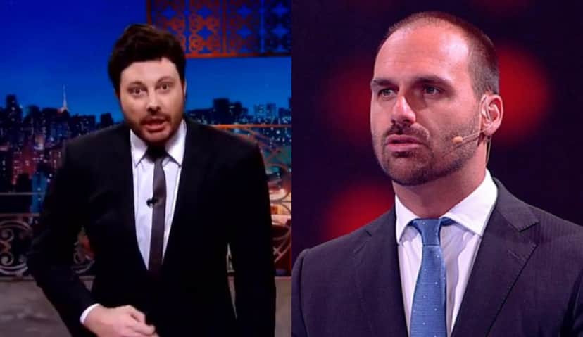 Eduardo Bolsonaro atacou a Globo e Danilo Gentili se pronunciou (Foto: Reprodução) Eduardo Bolsonaro atacou a Globo e Danilo Gentili se pronunciou (Foto: Reprodução)