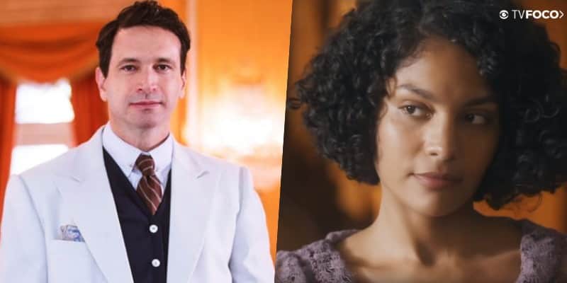 Em montagem do site TV Foco, os atores Caco Ciocler e Bárbara Reis em paralelo como seus personagens de Éramos Seis Em montagem do site TV Foco, os atores Caco Ciocler e Bárbara Reis em paralelo como seus personagens de Éramos Seis
