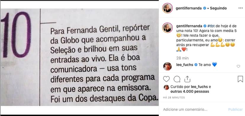 Fernanda Gentil rebateu críticas recebidas pelo seu novo programa na Globo, Se Joga. Foto: Reprodução Fernanda Gentil rebateu críticas recebidas pelo seu novo programa na Globo, Se Joga. Foto: Reprodução