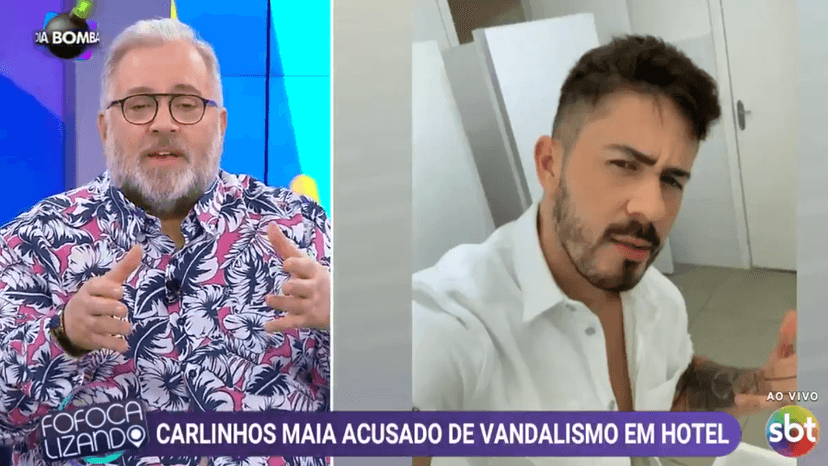 Leão Lobo detonou Carlinhos Maia ao vivo no Fofocalizando após polêmica (Foto: Divulgação) Leão Lobo detonou Carlinhos Maia ao vivo no Fofocalizando após polêmica (Foto: Divulgação)