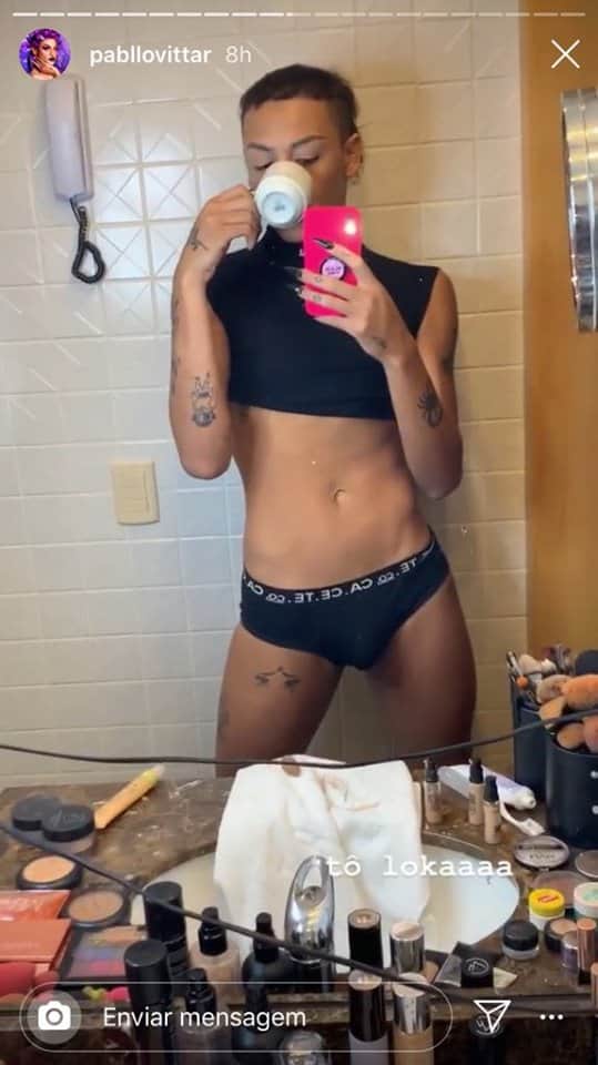 Pabllo Vittar surge apenas de cueca e chama atenção dos seguidores no Instagram (Imagem: Instagram) Pabllo Vittar surge apenas de cueca e chama atenção dos seguidores no Instagram (Imagem: Instagram)