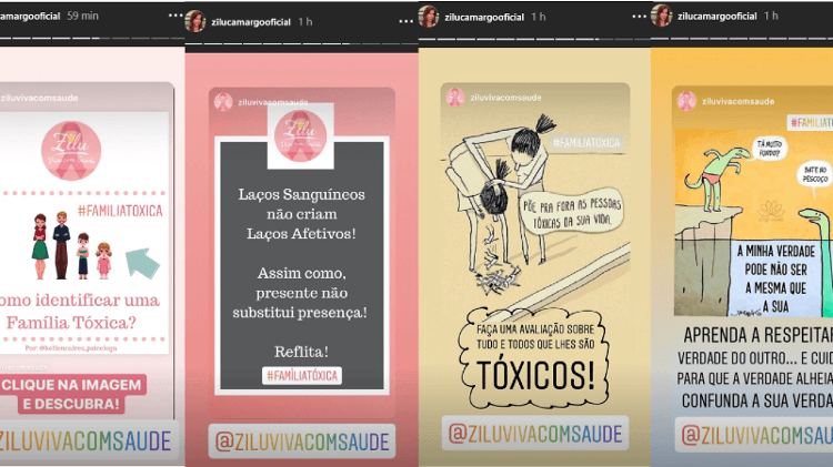 Zilu postou nas redes sociais sobre família tóxica e surpreendeu a todos (Foto reprodução) Zilu postou nas redes sociais sobre família tóxica e surpreendeu a todos (Foto reprodução)