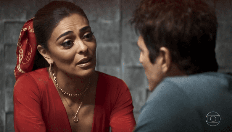 Juliana Paes (Maria da Paz) e Reynaldo Gianecchini (Régis) em cena de A Dona do Pedaço, que teve maior audiência semanal (Foto: Reprodução/Globo) Juliana Paes (Maria da Paz) e Reynaldo Gianecchini (Régis) em cena de A Dona do Pedaço, que teve maior audiência semanal (Foto: Reprodução/Globo)