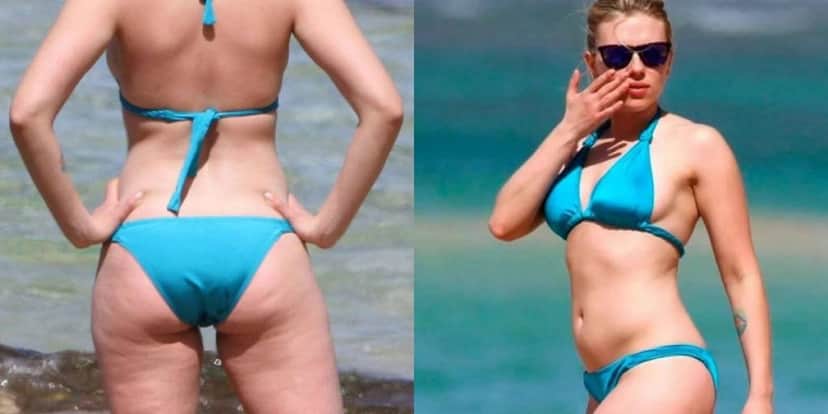 Scarlett Johansson recebe críticas da web após foto mostrando seu corpo real (Foto: Reprodução) Scarlett Johansson recebe críticas da web após foto mostrando seu corpo real (Foto: Reprodução)