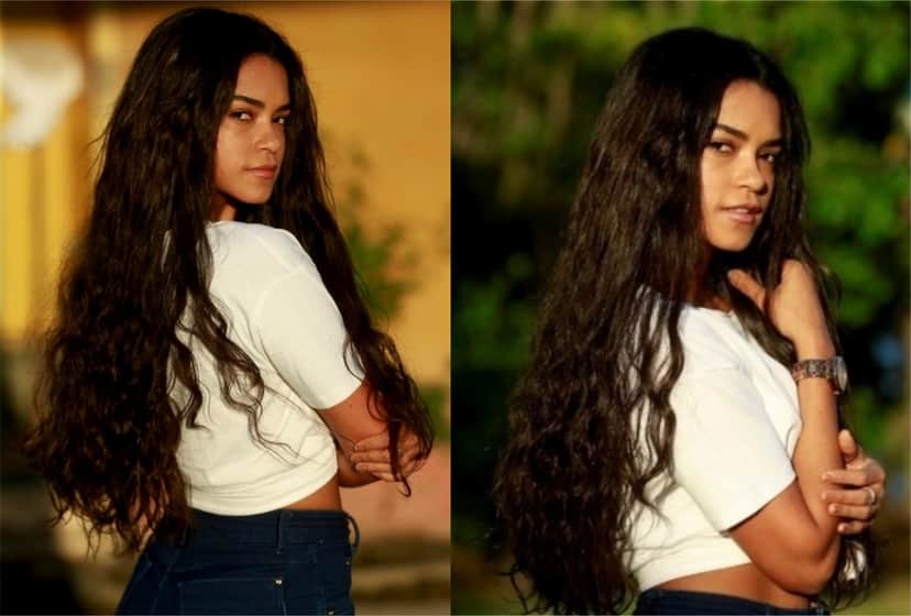 Lucy Alves vive Lurdes na primeira fase de Amor de Mãe da Globo (Montagem: TV Foco) Lucy Alves vive Lurdes na primeira fase de Amor de Mãe da Globo (Montagem: TV Foco)