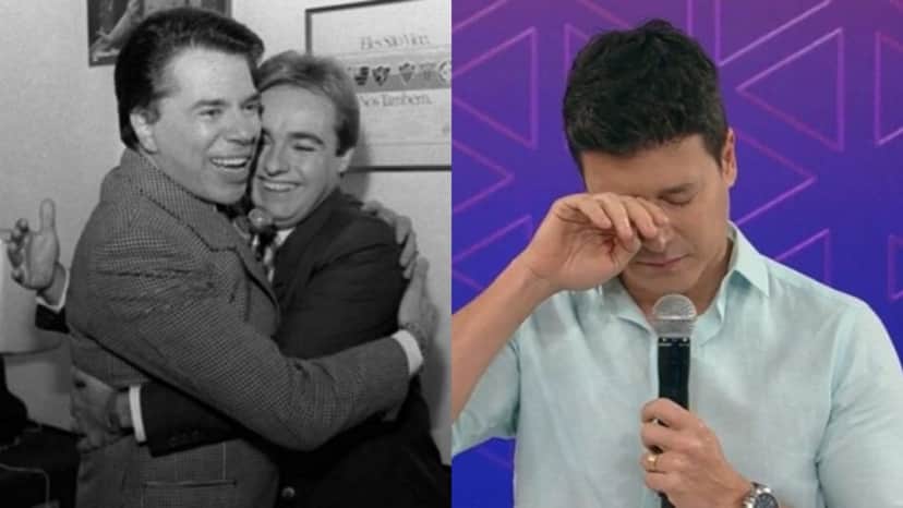 Silvio Santos, Gugu Liberato e Rodrigo Faro (Foto: Reprodução/Record/SBT) Silvio Santos, Gugu Liberato e Rodrigo Faro (Foto: Reprodução/Record/SBT)