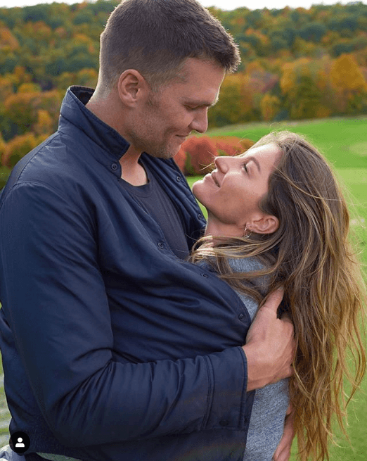 Foto em que Gisele Bünchen chama Tom Brady de "cobertor" (Foto: Reprodução) Foto em que Gisele Bünchen chama Tom Brady de "cobertor" (Foto: Reprodução)