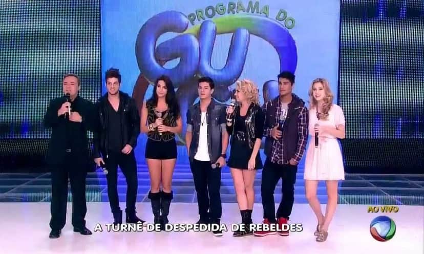 Os Rebeldes brasileiros já foram várias vezes no Programa do Gugu (Foto: Reprodução) Os Rebeldes brasileiros já foram várias vezes no Programa do Gugu (Foto: Reprodução)