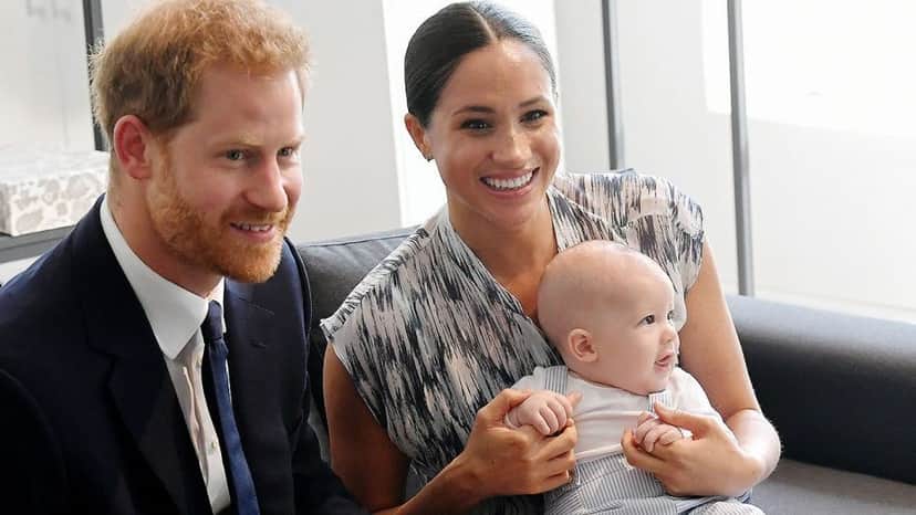 Príncipe Harry, Meghan Markle e Archie (Foto: Reprodução) Príncipe Harry, Meghan Markle e Archie (Foto: Reprodução)