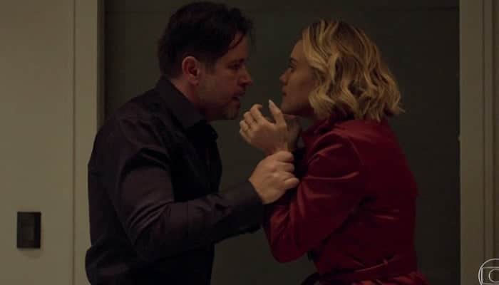 Murilo Benício (Raul) e Letícia Lima (Estela) em cena de Amor de Mãe (Foto: Reprodução/Globo) Murilo Benício (Raul) e Letícia Lima (Estela) em cena de Amor de Mãe (Foto: Reprodução/Globo)