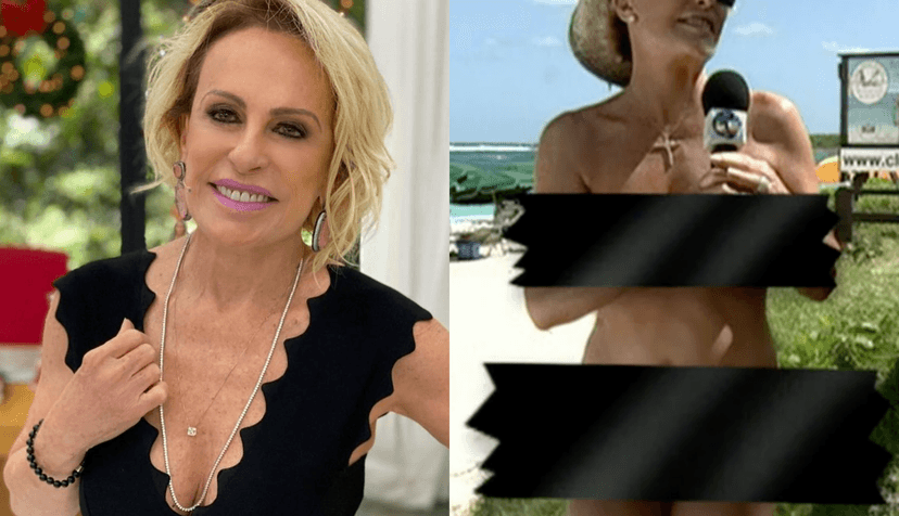 A famosa apresentadora do Mais Você, da Globo, Ana Maria Braga surpreendeu ao aparecer pelada em seu programa ao vivo (Foto: reprodução/Instagram) A famosa apresentadora do Mais Você, da Globo, Ana Maria Braga surpreendeu ao aparecer pelada em seu programa ao vivo (Foto: reprodução/Instagram)