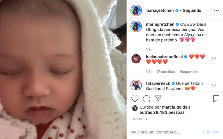 Gretchen causa alvoroço nas redes sociais ao publicar foto de neta recém nascida. Foto: Reprodução Gretchen causa alvoroço nas redes sociais ao publicar foto de neta recém nascida. Foto: Reprodução