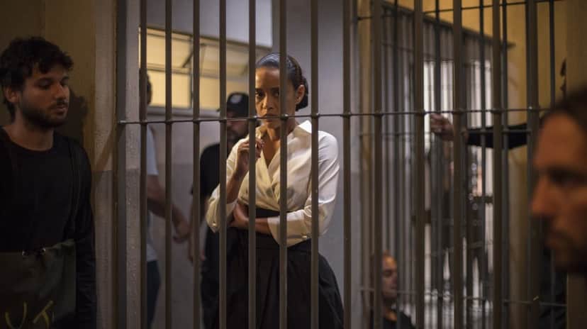 Davi (Vladimir Brichta) recebe Vitória (Taís Araújo) na cadeia fictícia de Amor de Mãe na Globo (Foto: Estevam Avellar/Globo) Davi (Vladimir Brichta) recebe Vitória (Taís Araújo) na cadeia fictícia de Amor de Mãe na Globo (Foto: Estevam Avellar/Globo)