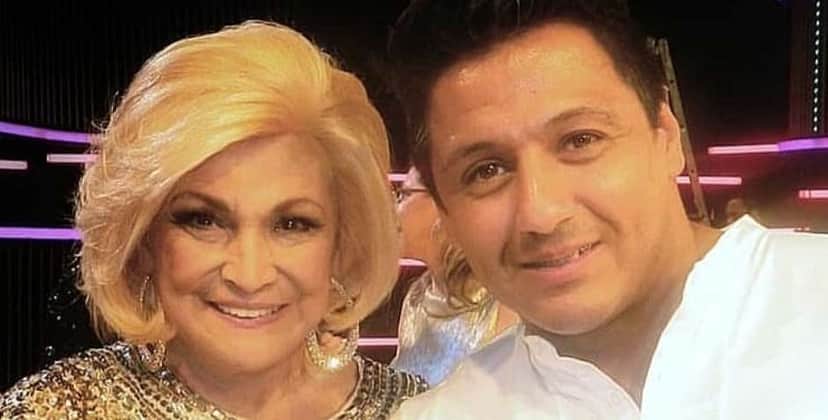 Edu Sacchiero e Hebe Camargo (Foto: Arquivo Pessoal) Edu Sacchiero e Hebe Camargo (Foto: Arquivo Pessoal)