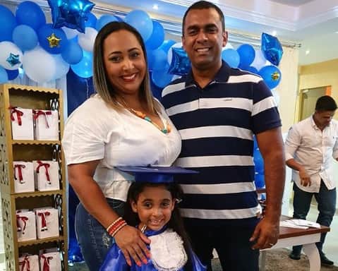 Felipe Terra, a esposa e a filha, Letícia Felipe Terra, a esposa e a filha, Letícia