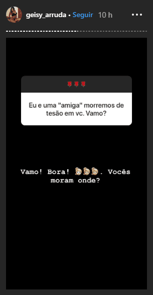 Geisy Arruda topou sexo a três com mulheres (Reprodução) Geisy Arruda topou sexo a três com mulheres (Reprodução)