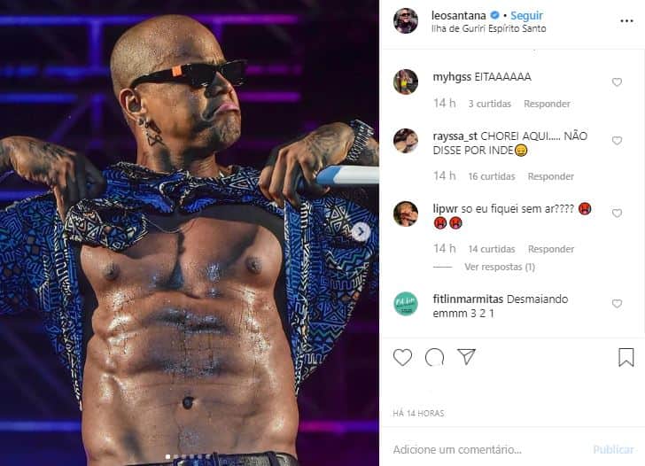 O famoso recebeu diversos elogios ousados nas redes sociais O famoso recebeu diversos elogios ousados nas redes sociais