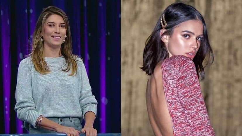 Rebeca Abravanel e Bruna Marquezine (Foto: Reprodução/SBT/Instagram) Rebeca Abravanel e Bruna Marquezine (Foto: Reprodução/SBT/Instagram)