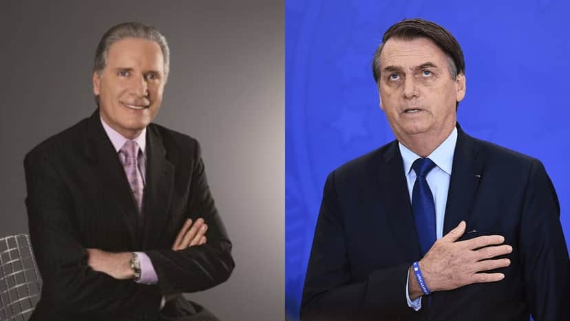 Roberto Justus e Jair Bolsonaro (Foto: Divulgação/Evaristo Sa/AFP) Roberto Justus e Jair Bolsonaro (Foto: Divulgação/Evaristo Sa/AFP)