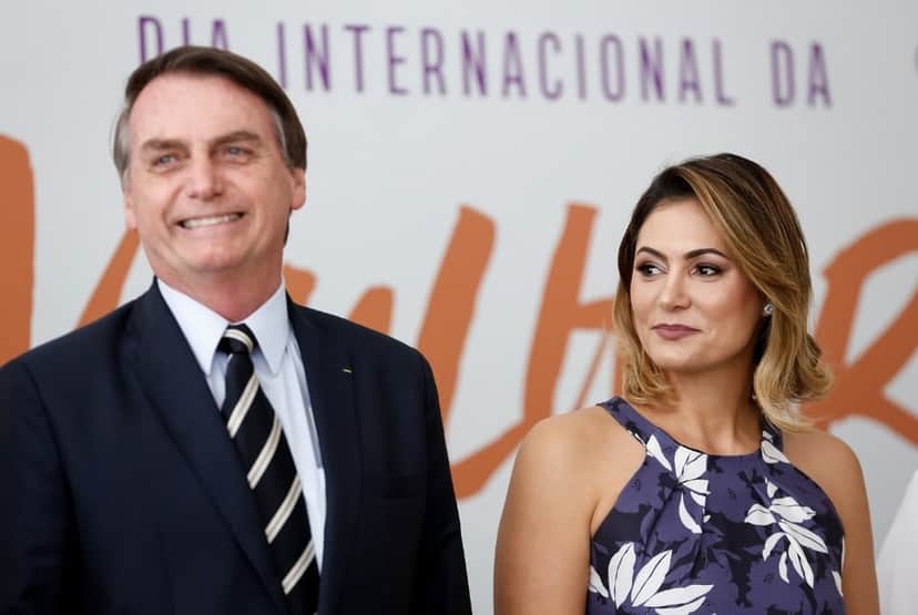 O presidente Jair Bolsonaro e a esposa, Michelle (Foto: Reprodução) O presidente Jair Bolsonaro e a esposa, Michelle (Foto: Reprodução)