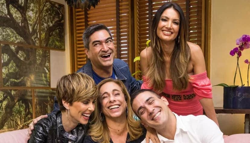 Ana Furtado, Zeca Camargo, Cissa Guimarães, André Marques e Patrícia Poeta (Foto: Divulgação/TV Globo) Ana Furtado, Zeca Camargo, Cissa Guimarães, André Marques e Patrícia Poeta (Foto: Divulgação/TV Globo)