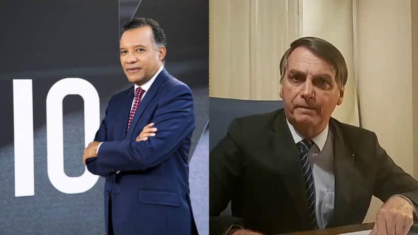 Heraldo Pereira e Jair Bolsonaro (Foto: Divulgação/GloboNews/Facebook/Montagem TV Foco) Heraldo Pereira e Jair Bolsonaro (Foto: Divulgação/GloboNews/Facebook/Montagem TV Foco)
