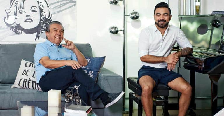 Mauro de Sousa e o pai, Maurício de Souza (Foto: Reprodução) Mauro de Sousa e o pai, Maurício de Souza (Foto: Reprodução)