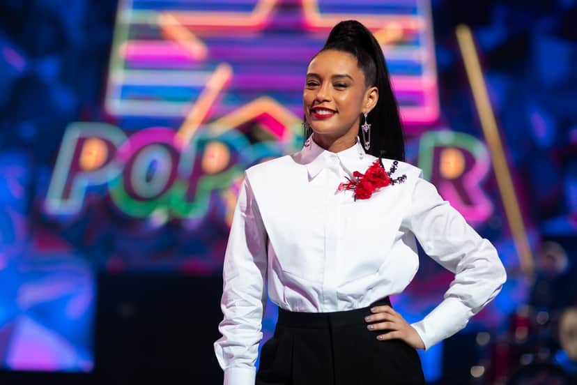 Tais Araujo comanda a Semifinal do Popstar — (Foto: Samuel Kobayashi / Gshow) Tais Araujo comanda a Semifinal do Popstar — (Foto: Samuel Kobayashi / Gshow)