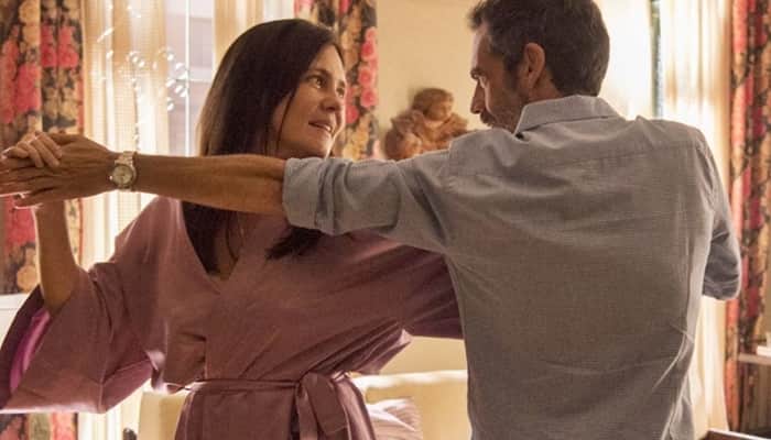 Thelma (Adriana Esteves) e Gabo (Filipe Duarte) na novela das nove da Globo (Foto: Globo/Estevam Avellar) Thelma (Adriana Esteves) e Gabo (Filipe Duarte) na novela das nove da Globo (Foto: Globo/Estevam Avellar)