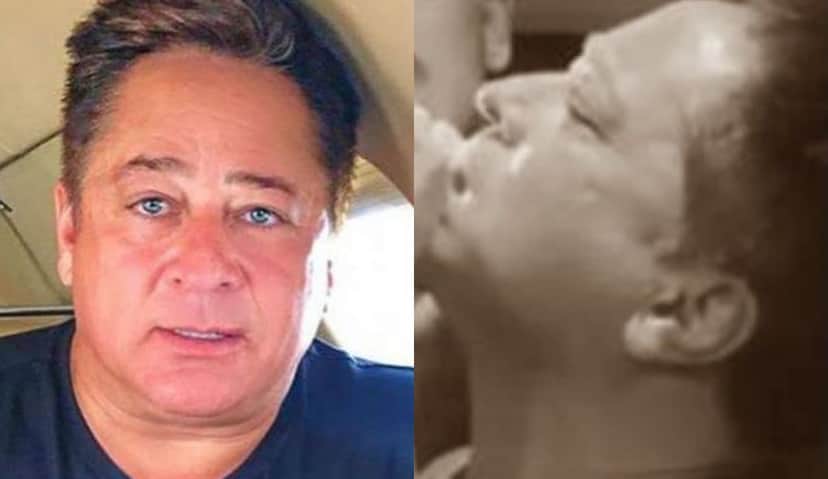 Cantor Leonardo passou por grande susto ao comer fruto (Foto: Montagem/TV Foco) Cantor Leonardo passou por grande susto ao comer fruto (Foto: Montagem/TV Foco)