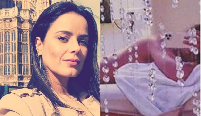 Luciele Camargo, esposa de Denilson, exibiu o bumbum empinado em foto (Imagem: Montagem/TV Foco) Luciele Camargo, esposa de Denilson, exibiu o bumbum empinado em foto (Imagem: Montagem/TV Foco)