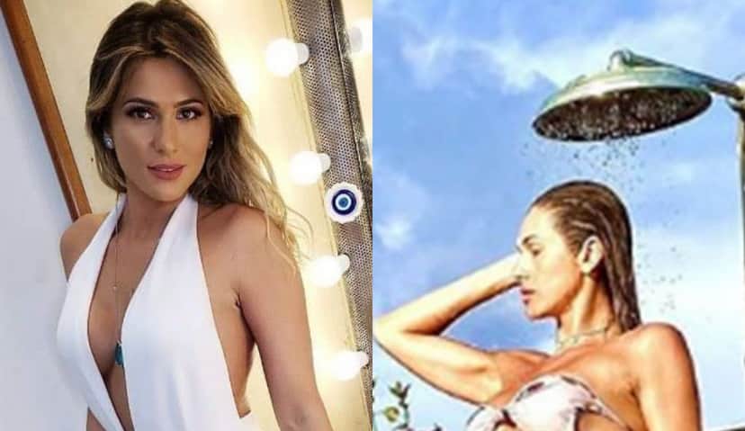 Lívia Andrade exibiu corpo esbelto em anho de ducha (Foto: Montagem/TV Foco) Lívia Andrade exibiu corpo esbelto em anho de ducha (Foto: Montagem/TV Foco)