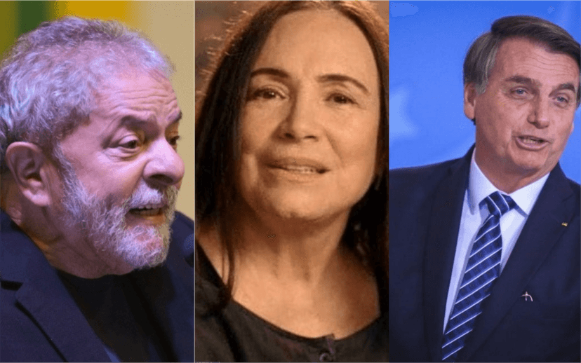 Regina Duarte foi contra eleição de Lula em 2002 e apoiou Bolsonaro em 2018 (Foto: Montagem / TV Foco) Regina Duarte foi contra eleição de Lula em 2002 e apoiou Bolsonaro em 2018 (Foto: Montagem / TV Foco)