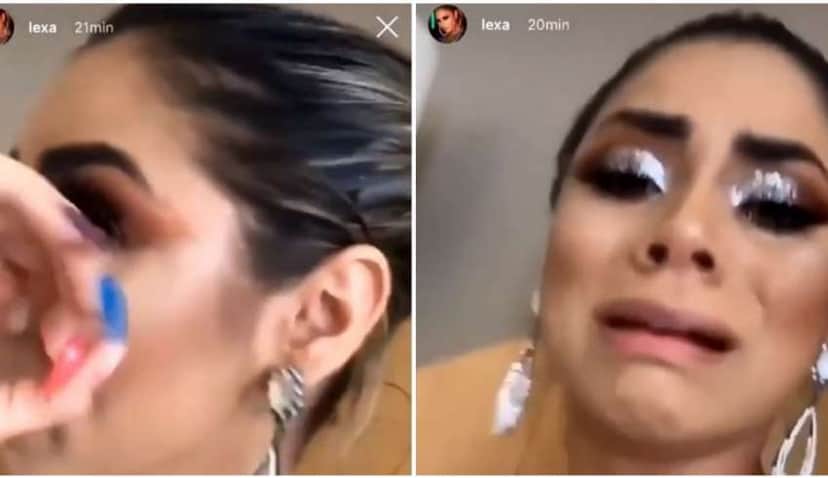 Lexa na época que tomou golpe (Foto: Reprodução) cantora Lexa na época que tomou golpe (Foto: Reprodução) cantora