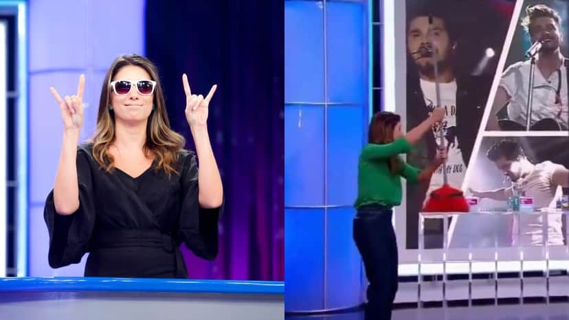 Rebeca Abravanel no Roda a Roda Jequiti (Foto: Reprodução/Twitter/Montagem TV Foco) Rebeca Abravanel no Roda a Roda Jequiti (Foto: Reprodução/Twitter/Montagem TV Foco)