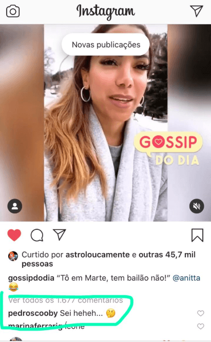 Pedro Scooby ironiza o vídeo de Anitta (Foto: Reprodução) Pedro Scooby ironiza o vídeo de Anitta (Foto: Reprodução)