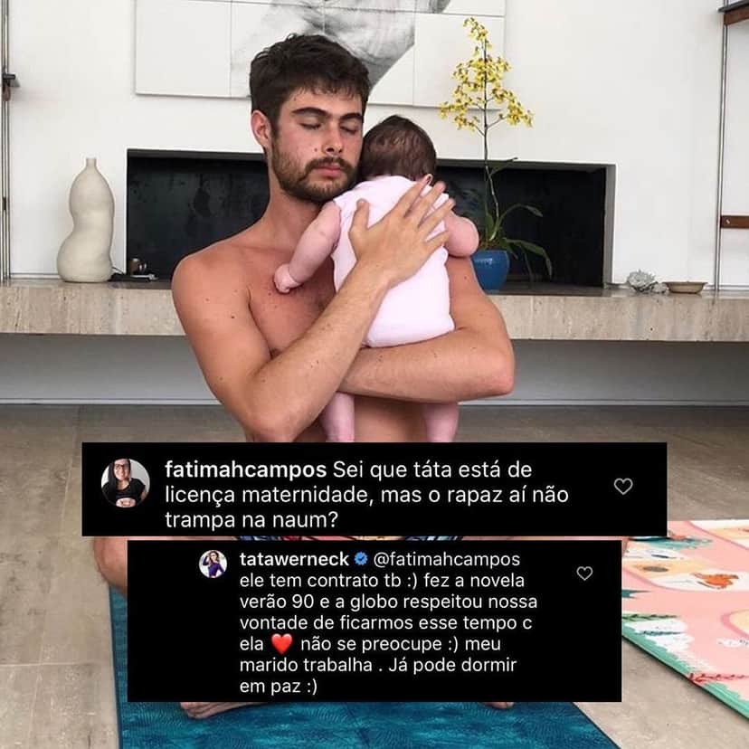 Tatá responde comentário falando sobre o ator da Globo, Rafa Vitti (Foto: Reprodução/Instagram) Tatá responde comentário falando sobre o ator da Globo, Rafa Vitti (Foto: Reprodução/Instagram)