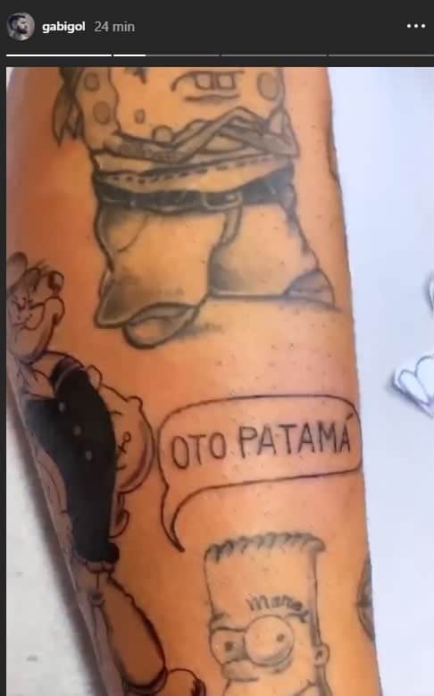 Gabigol faz tatuagem ligada ao Flamengo (Foto: Reprodução) Gabigol faz tatuagem ligada ao Flamengo (Foto: Reprodução)