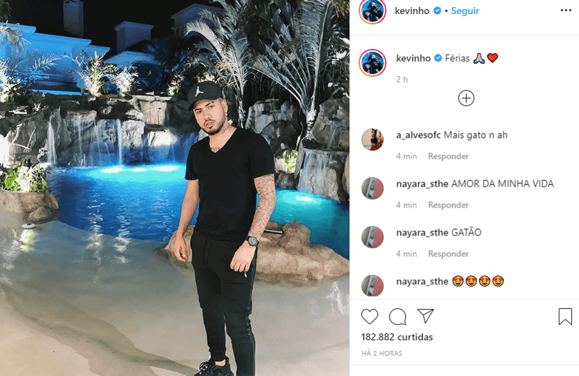 Kevinho anunciou que está de férias (Foto: Reprodução/ Instagram) Kevinho anunciou que está de férias (Foto: Reprodução/ Instagram)