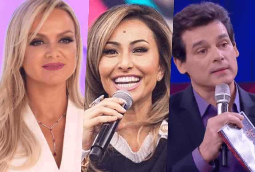Sabrina Sato estreia Domingo Show em disputa com Eliana e Celso Portiolli (Foto reprodução) Sabrina Sato estreia Domingo Show em disputa com Eliana e Celso Portiolli (Foto reprodução)