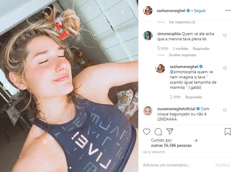 Filha da Xuxa mostra como é realmente por trás das redes sociais (Foto: Reprodução/Instagram) Filha da Xuxa mostra como é realmente por trás das redes sociais (Foto: Reprodução/Instagram)