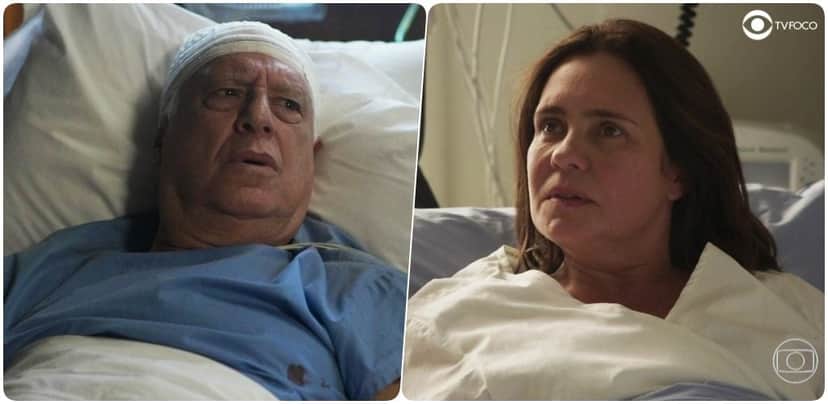 Uma fotomontagem do site TV Foco de Alberto de Bom Sucesso e Thelma de Amor de Mãe Uma fotomontagem do site TV Foco de Alberto de Bom Sucesso e Thelma de Amor de Mãe