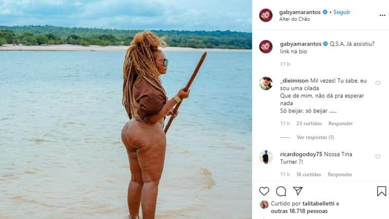 Cantora do Pará mostrou corpo sem retoques (Foto: Divulgação/Instagram) Cantora do Pará mostrou corpo sem retoques (Foto: Divulgação/Instagram)