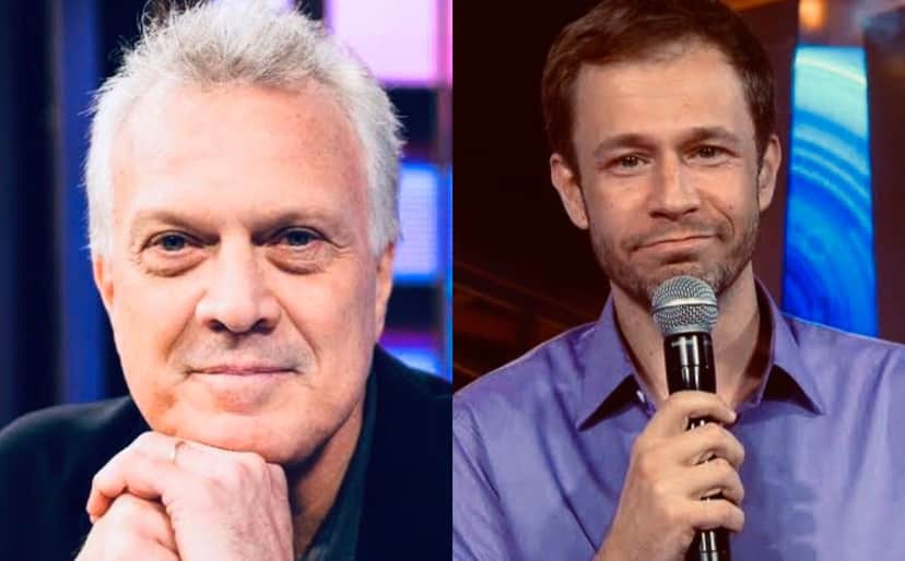Pedro Bial, Tiago Leifert Pedro Bial, Tiago Leifert