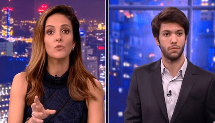 Monalisa Perrone desmentiu o comentarista Caio Coppolla durante o quadro Grande Debate (Foto: Reprodução/CNN Brasil) Monalisa Perrone desmentiu o comentarista Caio Coppolla durante o quadro Grande Debate (Foto: Reprodução/CNN Brasil)