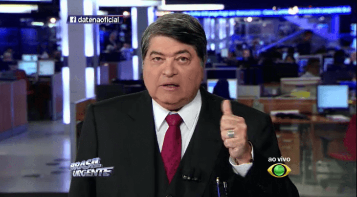 Apresentador Datena não tem papas na língua (Foto: Reprodução) Apresentador Datena não tem papas na língua (Foto: Reprodução)