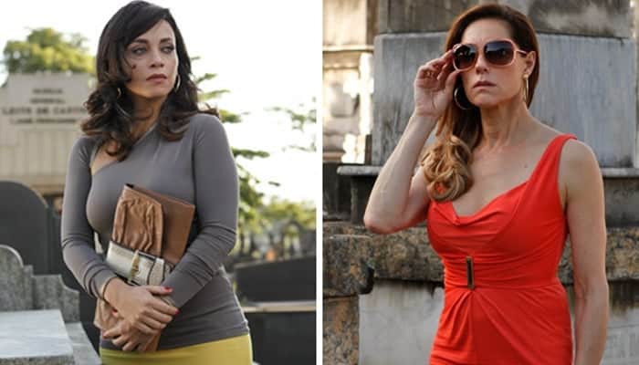 Marcela (Suzana Pires) aparece viva e assombra Tereza Cristina (Christiane Torloni) em Fina Estampa (Foto: Divulgação/Globo) Marcela (Suzana Pires) aparece viva e assombra Tereza Cristina (Christiane Torloni) em Fina Estampa (Foto: Divulgação/Globo)
