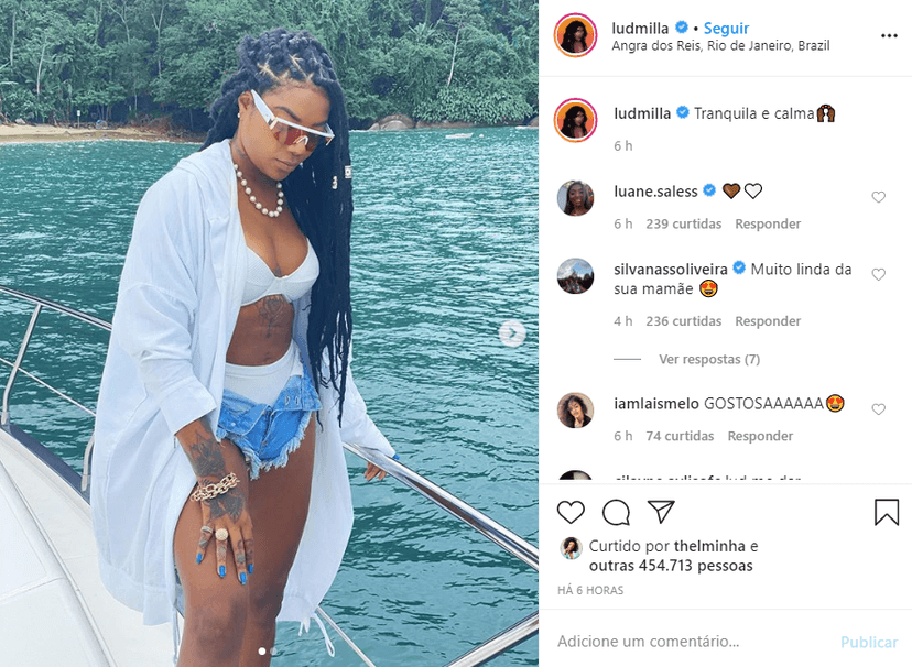 Ludmilla surpreende em foto (Foto: Reprodução) Ludmilla surpreende em foto (Foto: Reprodução)